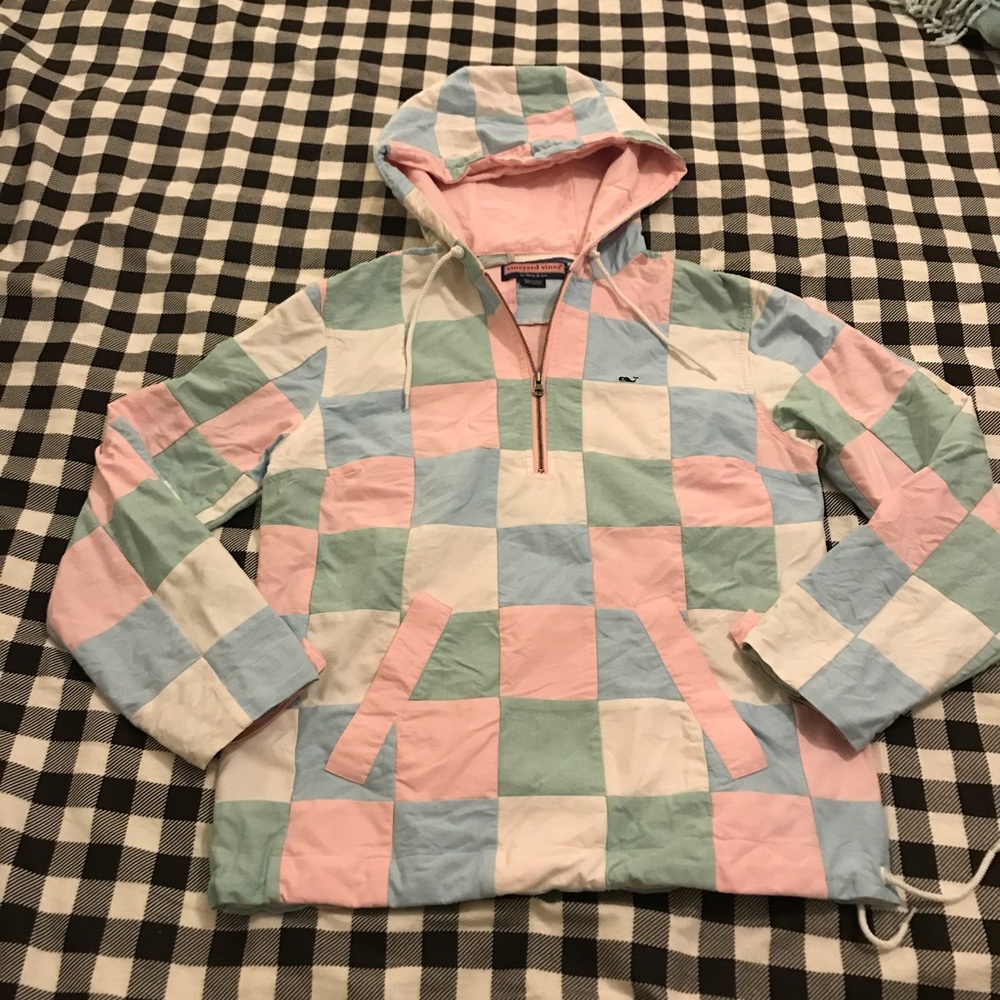 Vineyard Vines Patchwork 3/4 Zip Pullover - image 6